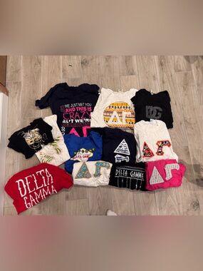 Delta Gamma Assorted Girls' Crew & Graphic Tees - Mixed Colors